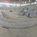 广州 芝麻白异形坐凳，自然面光面弧形加工