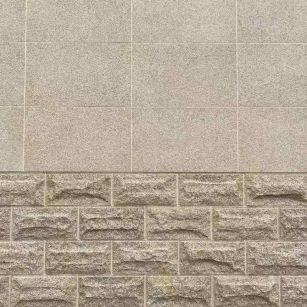 广州 黄金麻自然面蘑菇石配荔枝面干挂