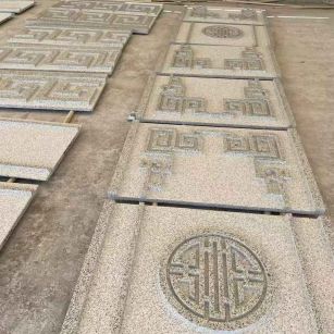 广州 白麻花岗岩外墙立面雕刻板