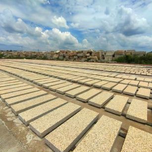 广州 黄金麻荔枝面花岗岩石材地铺石防护中