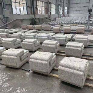 广州 白麻花岗岩异形加工-石凳，坐凳