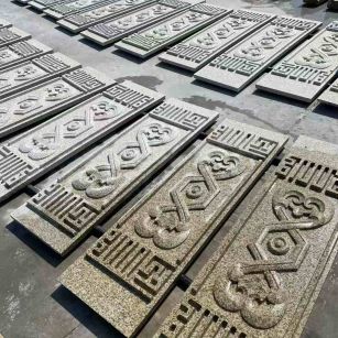 广州 黄金麻花岗岩外墙雕刻板