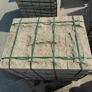 广州 黄金麻花岗岩石材自然面蘑菇石成品