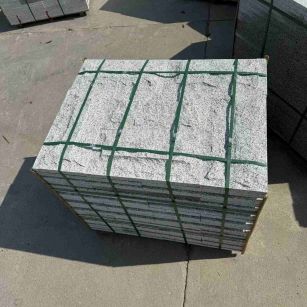 广州 白麻花岗岩石材自然面蘑菇石成品