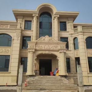 广州 黄金麻花岗岩别墅外墙干挂