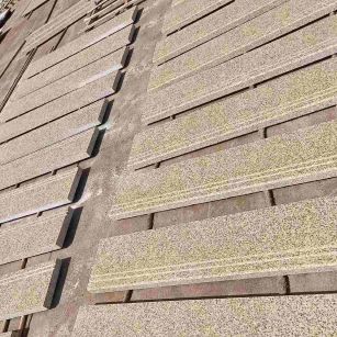 广州 黄金麻花岗岩光面楼梯踏步