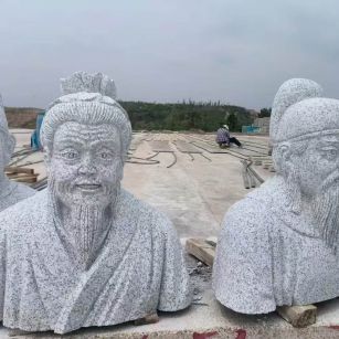 广州 白麻花岗岩石材人物立体雕刻