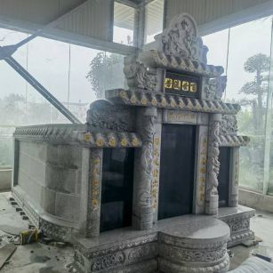 广州 芝麻白墓碑效果展示图