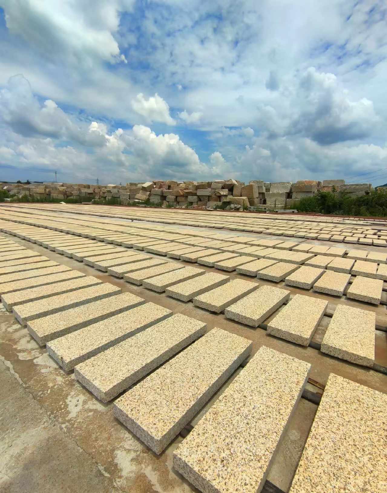 广州 黄金麻荔枝面花岗岩石材地铺石防护中