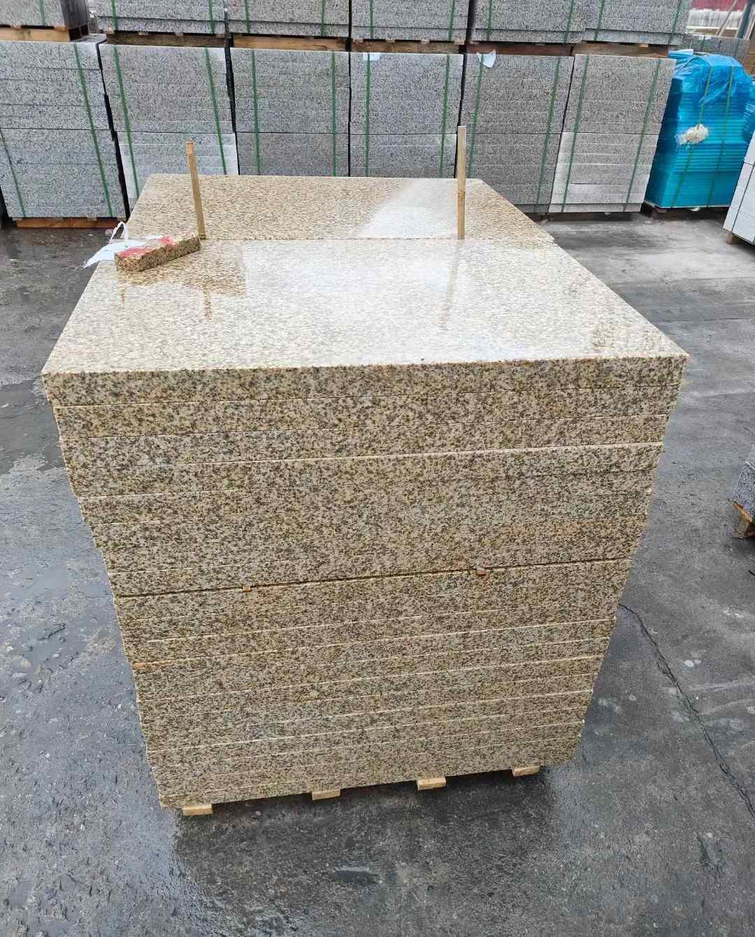 广州 湖北黄金麻花岗岩石材荔枝面外墙石材