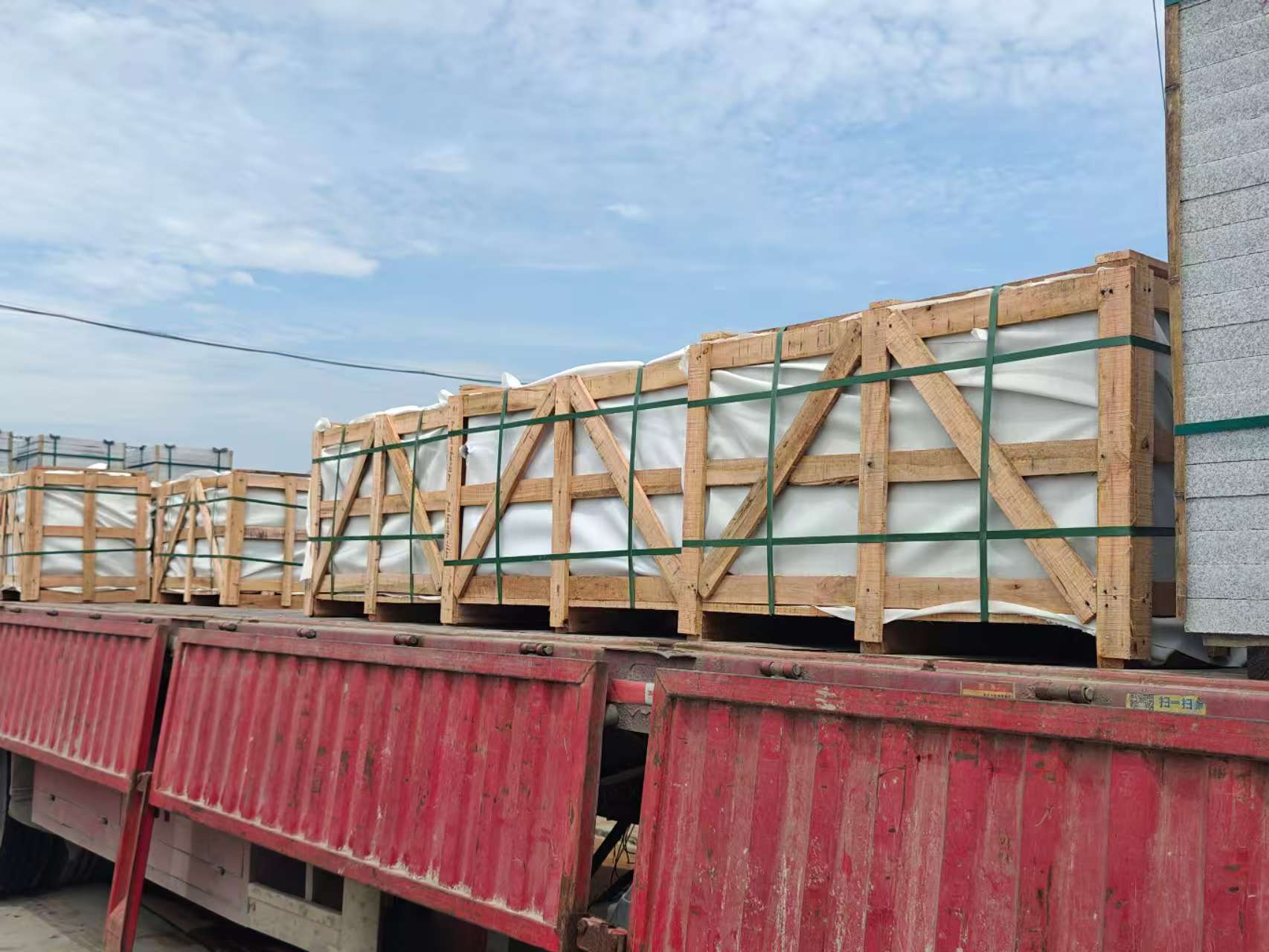 广州 芝麻白花岗岩地铺石出口专车-泰国游