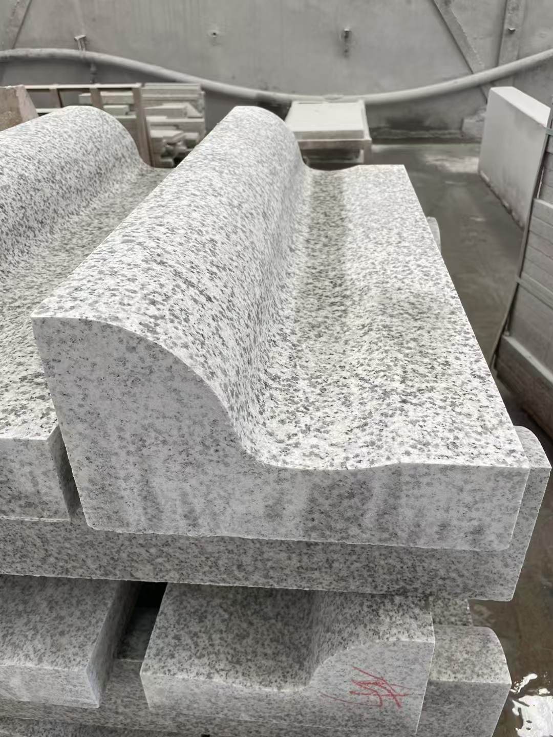 广州 白麻花岗岩S型路沿石，路侧石，马路牙子等